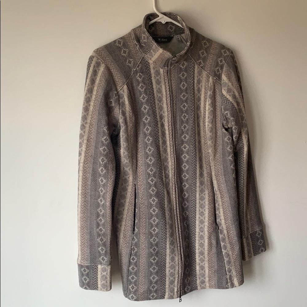 Ibex double zip wool jacket.